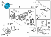 OEM Chevrolet Trailblazer Pulley Diagram - 55491377