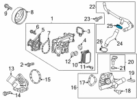 OEM Chevrolet Trailblazer By-Pass Hose Clamp Diagram - 11611503