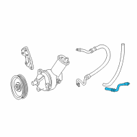 OEM 1999 Ford Ranger Lower Return Hose Diagram - F87Z-3A713-BB