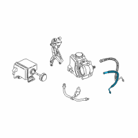 OEM 2000 Pontiac Sunfire Hose Asm-P/S Gear Outlet Diagram - 26059266