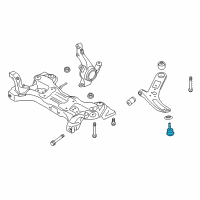 OEM 2016 Hyundai Accent Ball Joint Assembly-Lower Arm Diagram - 54530-0U000