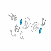 OEM 2004 Saturn Ion Pad Kit-Front Disc Brake Diagram - 25894320