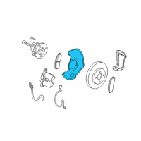 OEM 2009 Chevrolet HHR Splash Shield Diagram - 25884779