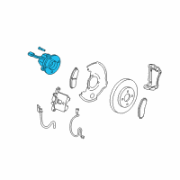 OEM Chevrolet Front Hub Diagram - 22728987