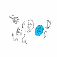 OEM 2008 Chevrolet HHR Rotor Diagram - 19303814