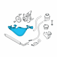 OEM BMW 135i Active Steering Expansion Hose Diagram - 32-41-6-778-235