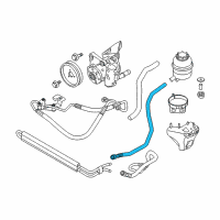 OEM BMW 135i Active Steering Radiator Return Line Diagram - 32-41-6-774-303
