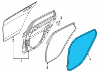 OEM 2022 Kia K5 W/STRIP-Rr Dr Body S Diagram - 83110L3000