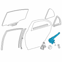 OEM 2004 Toyota Corolla Window Regulator Diagram - 69830-02130