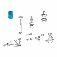 OEM 2007 Chevrolet Silverado 3500 HD Front Spring Diagram - 15911941