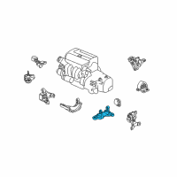 OEM 2004 Honda Element Bracket, Transmission Mounting Diagram - 50825-S9A-000