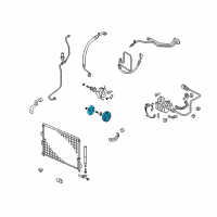 OEM Honda Civic Clutch Set, Compressor Diagram - 38900-RMX-A01