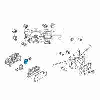 OEM 2001 Nissan Xterra TACHOMETER-Assembly Diagram - 24825-9Z000