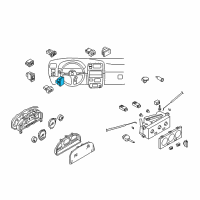 OEM 1999 Infiniti I30 Warning Assy-Instrument Diagram - 25020-3S500