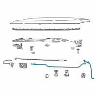 OEM 2021 Jeep Compass Cable-Hood Release Diagram - 68249030AB