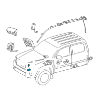 OEM 2013 Toyota Tacoma Front Sensor Diagram - 89173-09750