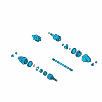 OEM Oldsmobile Intrigue Front Wheel Drive Shaft Kit Diagram - 26054579