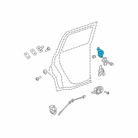 OEM 2010 Chevrolet HHR Upper Hinge Diagram - 15929361