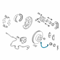 OEM 2016 Infiniti QX80 Hose Assembly-Brake, Rear Diagram - 46211-1LA3A