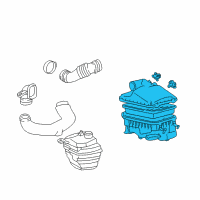 OEM Toyota Corolla Air Cleaner Assembly Diagram - 22020-0D010