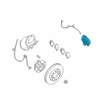 OEM 2008 Hyundai Entourage Brake Assembly-Front, LH Diagram - 58110-4D500