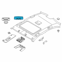 OEM 2015 BMW 328d Interior Light, Rear Diagram - 61-31-7-945-953