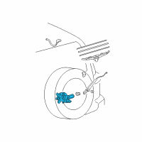 OEM 2008 Toyota FJ Cruiser Rear Motor Diagram - 85130-35091