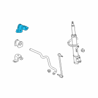 OEM 2007 Toyota Highlander Stabilizer Bar Upper Bracket Diagram - 48824-0E010