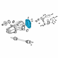 OEM Mercury Differential Assembly Cover Diagram - 7E5Z-4033-A