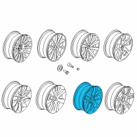 OEM 2014 BMW 650i Disc Wheel, Light Alloy, Reflex-Silber Diagram - 36-11-6-794-689
