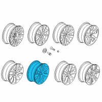 OEM 2015 BMW 528i Light Alloy Rim Diagram - 36-11-6-790-177