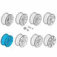 OEM 2016 BMW 528i xDrive Disc Wheel, Light Alloy, Bright-Turned Diagram - 36-11-6-857-665