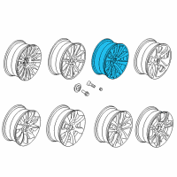 OEM 2016 BMW 528i Light Alloy Rim Diagram - 36-11-6-790-173