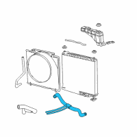 OEM 2002 Ford Excursion Lower Hose Diagram - 1C3Z-8286-CA