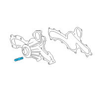 OEM 2011 Toyota FJ Cruiser Water Pump Assembly Stud Diagram - 92122-80818