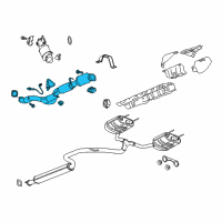 OEM Cadillac XTS Front Pipe Diagram - 22743543