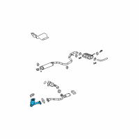 OEM 2007 Pontiac G6 Converter & Pipe Diagram - 25808583