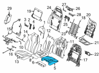 OEM 2022 BMW X5 Seat Cushion Pad Diagram - 52108090902