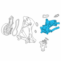 OEM 2019 Acura TLX Case, Thermostat Diagram - 19321-5A2-A01