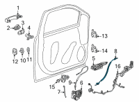 OEM Chevrolet Suburban Lock Cover Diagram - 23506094