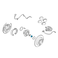 OEM 2006 Kia Sedona Nut-Wheel Bearing Diagram - 527454D000