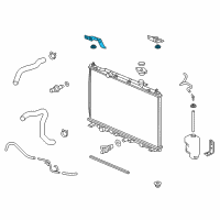 OEM Acura RDX Bracket, Driver Side Radiator Mounting (Upper) Diagram - 74176-TX4-A00