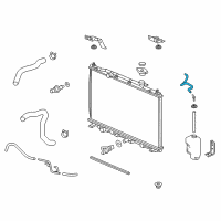 OEM Acura Tube B, Reserve Tank Diagram - 19104-R8A-A00