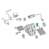 OEM Toyota Matrix Expansion Valve Diagram - 88515-02200