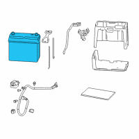 OEM 2007 Honda Fit Battery (44B19L-S) Diagram - 31500-SNC-00100M