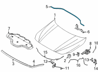 OEM 2022 BMW M235i xDrive Gran Coupe REAR ENGINE HOOD SEALING Diagram - 51-76-7-450-916