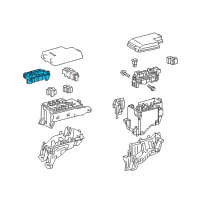 OEM Lexus NX300 Holder, Fuse Diagram - 82631-48020