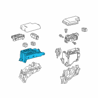 OEM Lexus NX200t Block, Engine Room Relay Diagram - 82741-48090