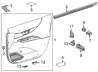 OEM 2022 Toyota Venza Interior Lamp Diagram - 81080-35020