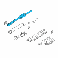 OEM Saturn Astra Front Pipe Diagram - 93357647